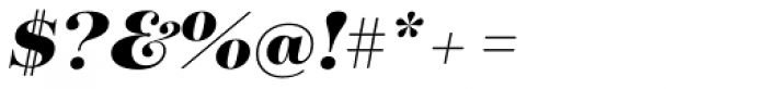 Tenez Black Italic Font OTHER CHARS