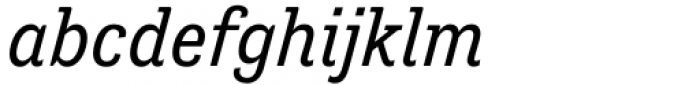Tenso Slab Italic Font LOWERCASE