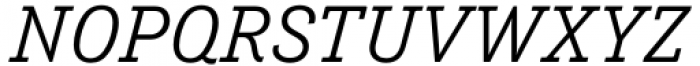 Tenso Slab Light Italic Font UPPERCASE