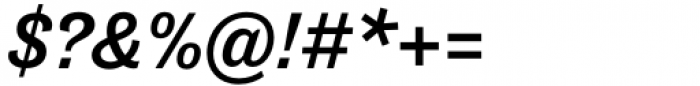 Tenso Slab Medium Italic Font OTHER CHARS