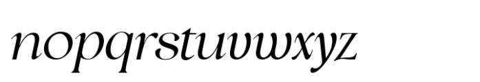 Tensura Extra Light Italic Font LOWERCASE