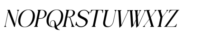 Tensura Light Italic Font UPPERCASE