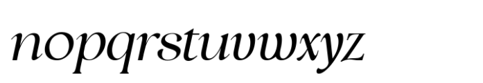 Tensura Light Italic Font LOWERCASE