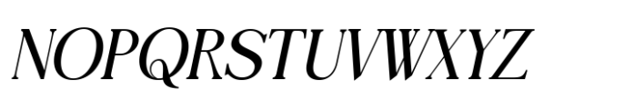 Tensura Medium Italic Font UPPERCASE