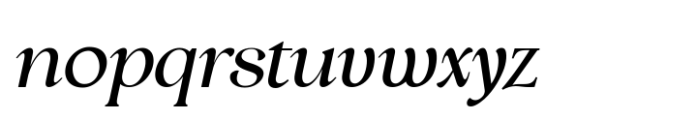 Tensura Medium Italic Font LOWERCASE