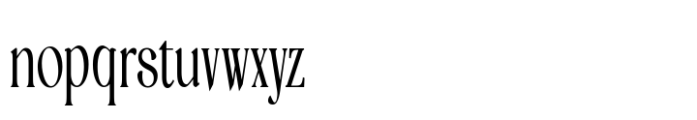 Tensura Narrow Extra Light Font LOWERCASE
