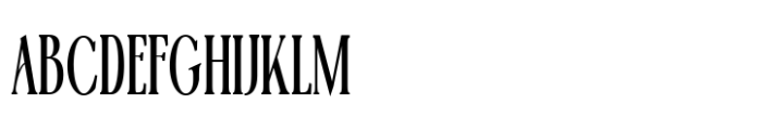 Tensura Narrow Medium Font UPPERCASE