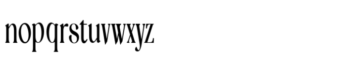 Tensura Narrow Regular Font LOWERCASE