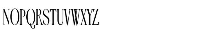 Tensura Narrow Thin Font UPPERCASE