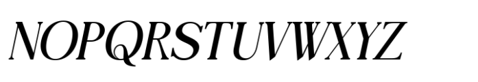 Tensura Semi Bold Italic Font UPPERCASE