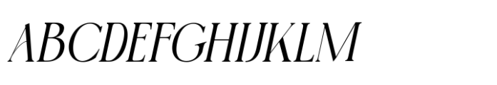 Tensura Thin Italic Font UPPERCASE
