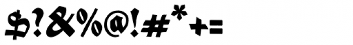 Tentacle Szrift Black Font OTHER CHARS