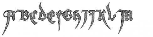 Tentacle Szrift Font UPPERCASE