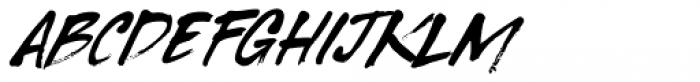 Tenterhooks Extra Italic Font LOWERCASE