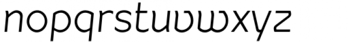 Teorema Thin Italic Font LOWERCASE