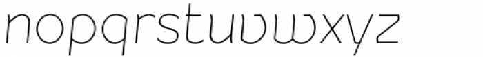 Teorema Ultra Thin Italic Font LOWERCASE