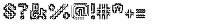 Tequendama Weaving Font OTHER CHARS