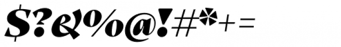 Teramo Display Black Italic Font OTHER CHARS