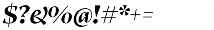 Teramo Display Bold Italic Font OTHER CHARS