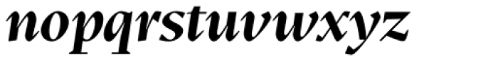 Teramo Display Bold Italic Font LOWERCASE