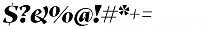 Teramo Display Extra Bold Italic Font OTHER CHARS