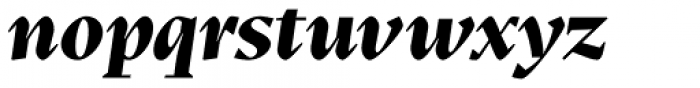 Teramo Display Extra Bold Italic Font LOWERCASE