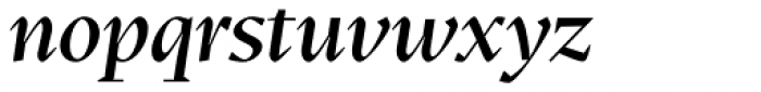 Teramo Display Medium Italic Font LOWERCASE