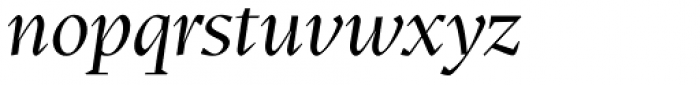 Teramo Display Regular Italic Font LOWERCASE