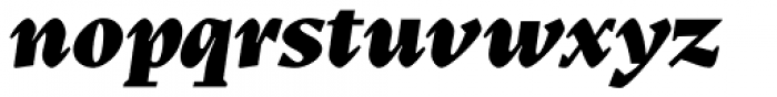 Teramo Headline Black Italic Font LOWERCASE
