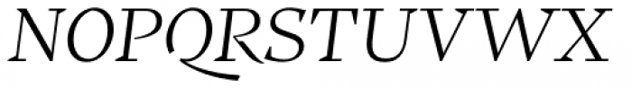 Teramo Headline Book Italic Font UPPERCASE