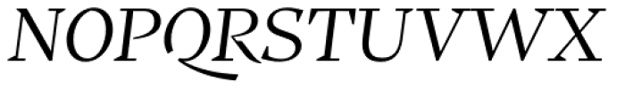 Teramo Headline Regular Italic Font UPPERCASE