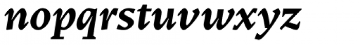 Teramo Text Bold Italic Font LOWERCASE
