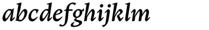 Teramo Text Medium Italic Font LOWERCASE