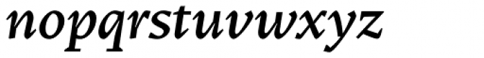 Teramo Text Medium Italic Font LOWERCASE