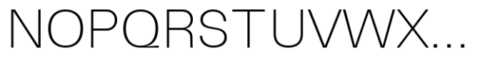 Terasans Extra Light Font UPPERCASE