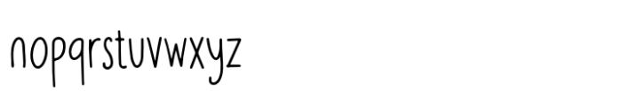 Teraskota Font LOWERCASE