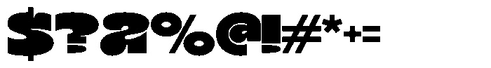 Terax Dimention Black Expanded Font OTHER CHARS