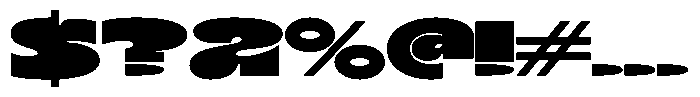 Terax Dimention Black Ultra Expanded Font OTHER CHARS