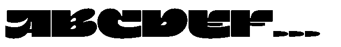 Terax Dimention Black Ultra Expanded Font UPPERCASE
