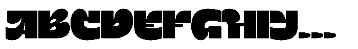 Terax Dimention Black Font UPPERCASE