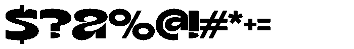 Terax Dimention Bold Expanded Font OTHER CHARS