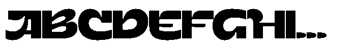 Terax Dimention Bold Expanded Font UPPERCASE