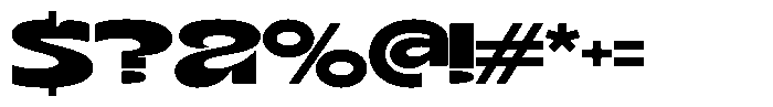Terax Dimention Bold Extra Expanded Font OTHER CHARS