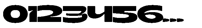Terax Dimention Bold Ultra Expanded Font OTHER CHARS