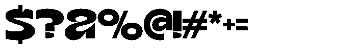 Terax Dimention Bold Font OTHER CHARS