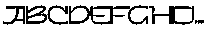 Terax Dimention Expanded Font UPPERCASE