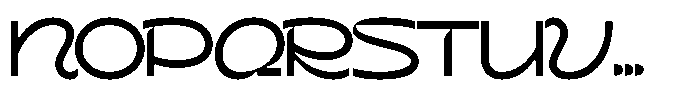 Terax Dimention Expanded Font LOWERCASE