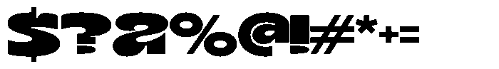 Terax Dimention Extra Bold Extra Expanded Font OTHER CHARS
