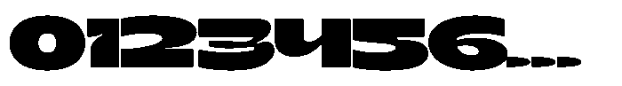 Terax Dimention Extra Bold Ultra Expanded Font OTHER CHARS