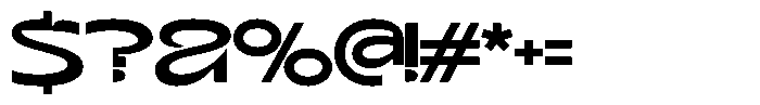 Terax Dimention Medium Expanded Font OTHER CHARS